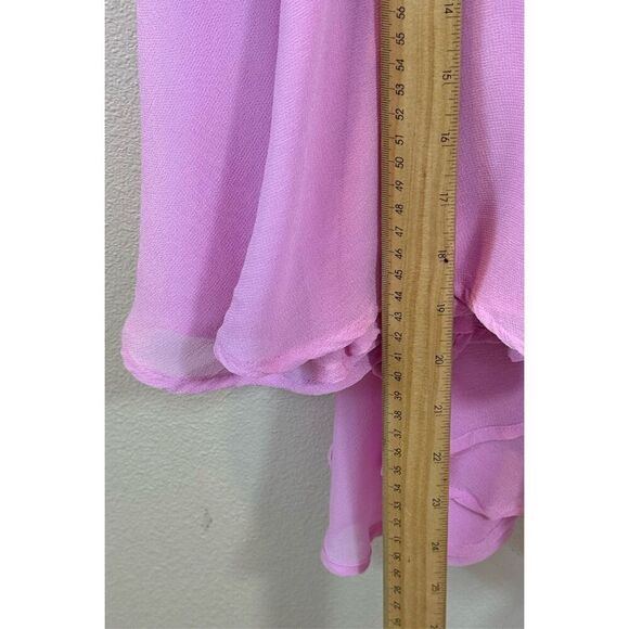 NWOT Studio by Preen Debenham Designer Lavender Long Sleeve Tiered Midi Dress 10 - Picture 9 of 11